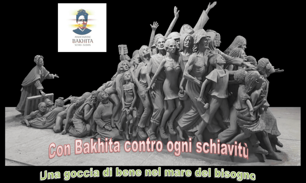 Foto della statua: "Bakhita libera gli oppressi" dello scultore: "Timothy Schmalz"