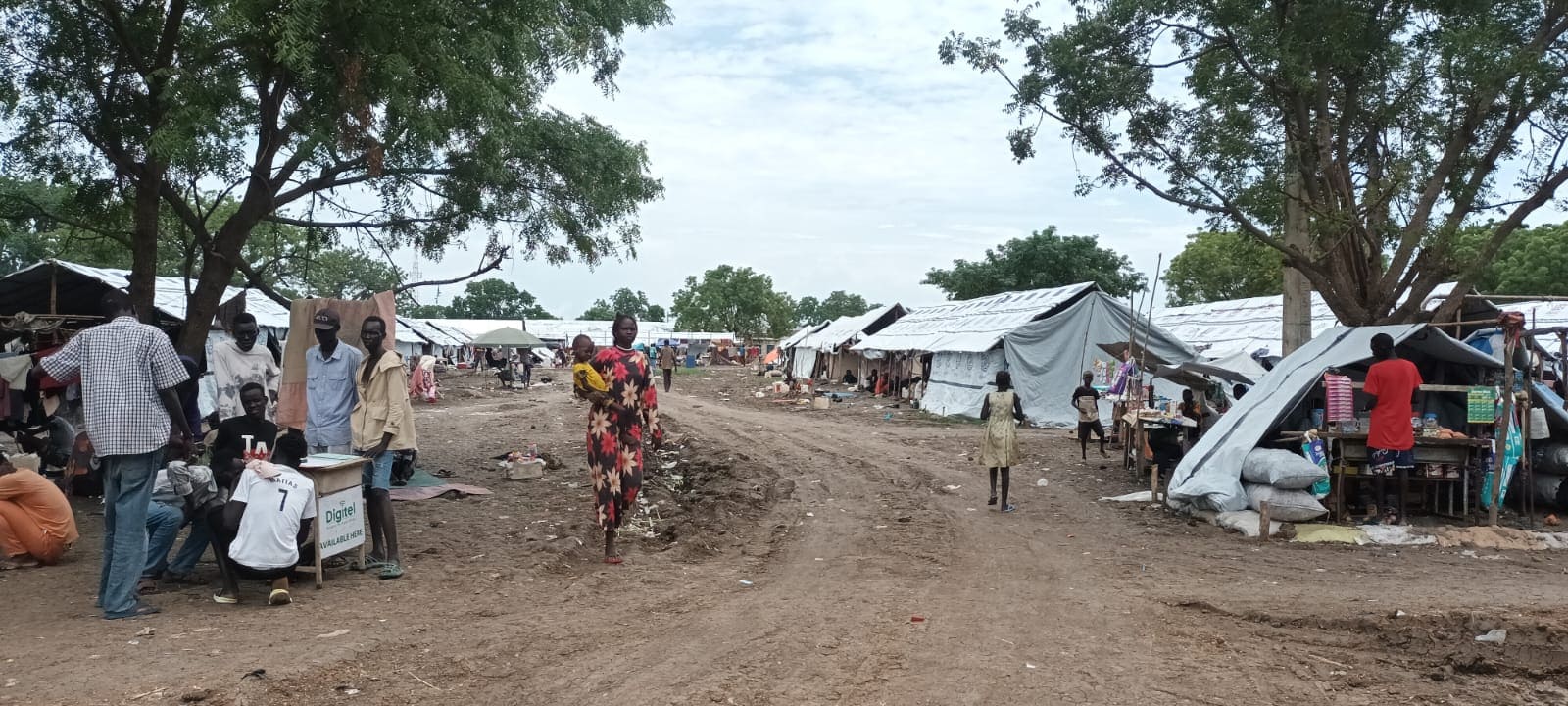 Foto del campo profughi di Malakal
