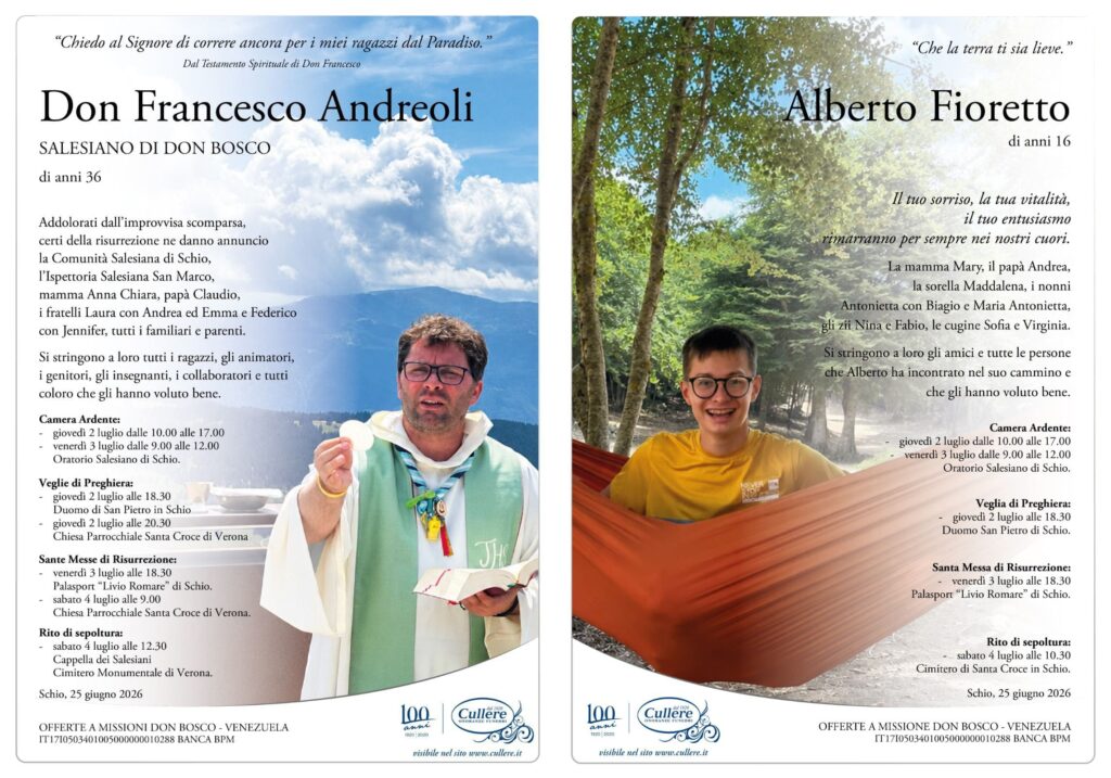 Foto Epigrafi di Don Francesco e di Alberto.