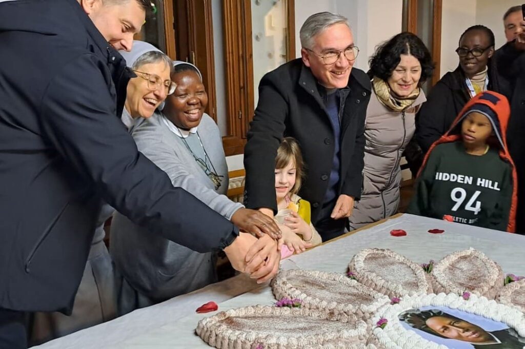Foto taglio della torta
