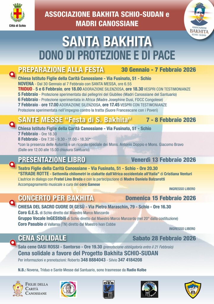 Locandina Febbraio Mese di Bakhita 2026